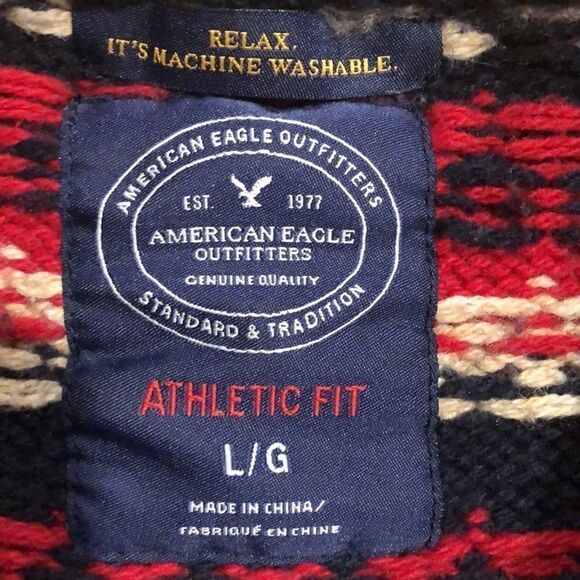 American Eagle outfitters men’s Heavy Athletic Fit Sweater Size Large. - Picture 2 of 8